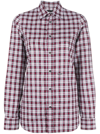 Dsquared2 Plaid Shirt In Red