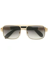 Cazal Square Oversized Sunglasses In Metallic