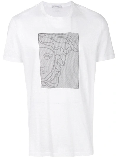 Versace Medusa Print T-shirt In White