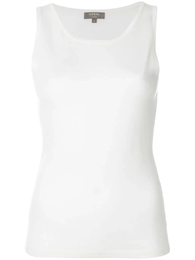 N.peal Cashmere Superfine Shell Top In Ivory
