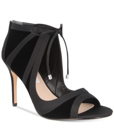 Nina Cherie Evening Sandals Women's Shoes In Black Suede