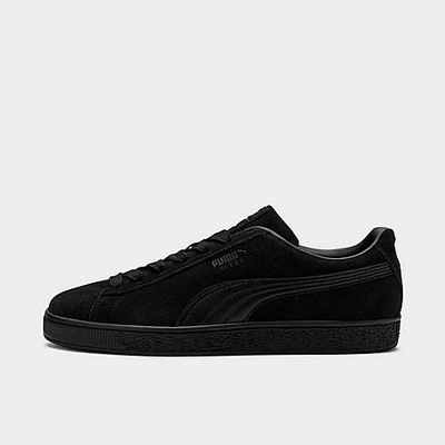 Puma Men's Suede Classic Casual Sneakers From Finish Line In Black/black/black