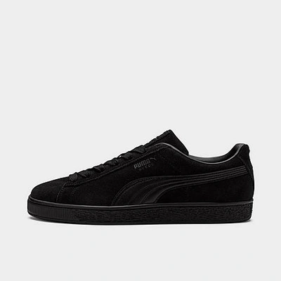 Puma Men's Suede Classic Casual Sneakers From Finish Line In Black/black