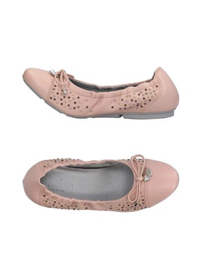 Hogan Ballet Flats In Pink