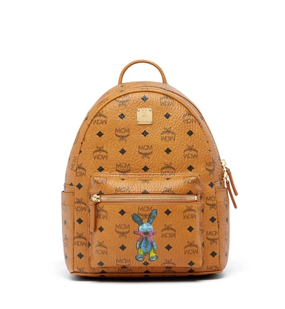 Mcm Stark Classic Rabbit Backpack In Visetos In Co