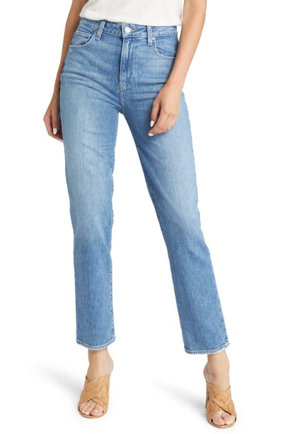 Paige Stella Straight-leg High-rise Stretch-denim Jeans In Ever Long