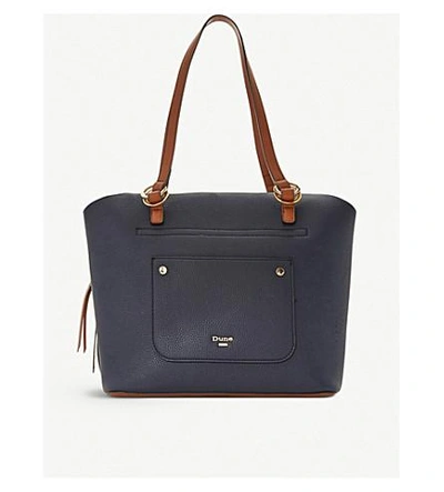 Dune Daniel Shoulder Bag In Navy