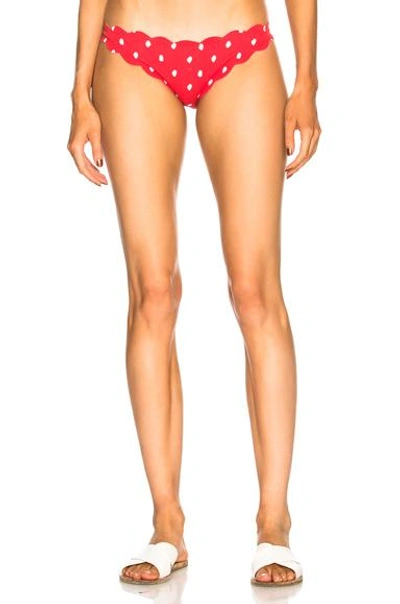 Marysia Antibes Bottom In Red,polka Dots,pink