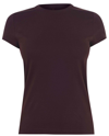 Rick Owens Short Level Tee T-shirt In Brown