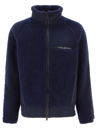 Woolrich Men's  Blue Other Materials Outerwear Jacket