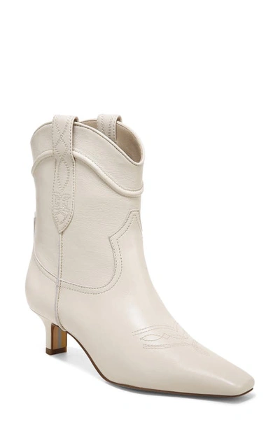 Sam Edelman Women's Taryn Kitten-heel Western Booties Women's Shoes In Modern Ivory