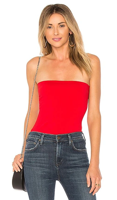 Susana Monaco Strapless Tube Top In Perfect Red