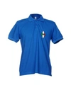 Moschino Swim Polo Shirts In Blue