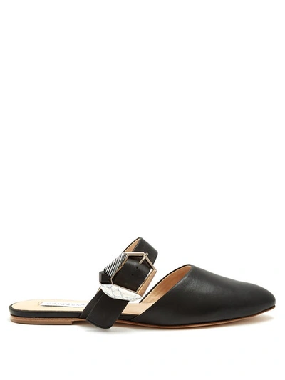 Gabriela Hearst Savage Pointed-toe Leather Loafer In Black