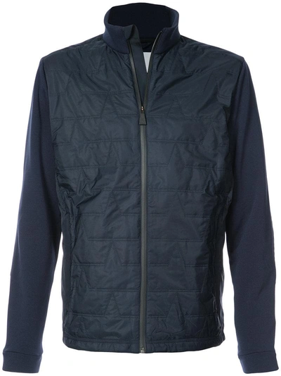 Aztech Mountain Quilted Zipped Jacket In Midnight Blue