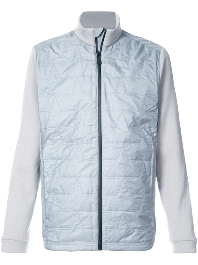 Aztech Mountain Quilted Zipped Jumper In Grey