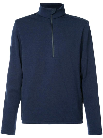 Aztech Mountain Zipped Pullover In Blue