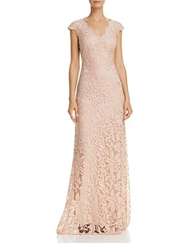 Tadashi Shoji Illusion Lace Gown- 100% Exclusive In Primrose