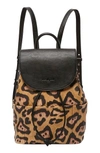 Urban Originals Splendour Vegan Leather Backpack - Orange In Leopard