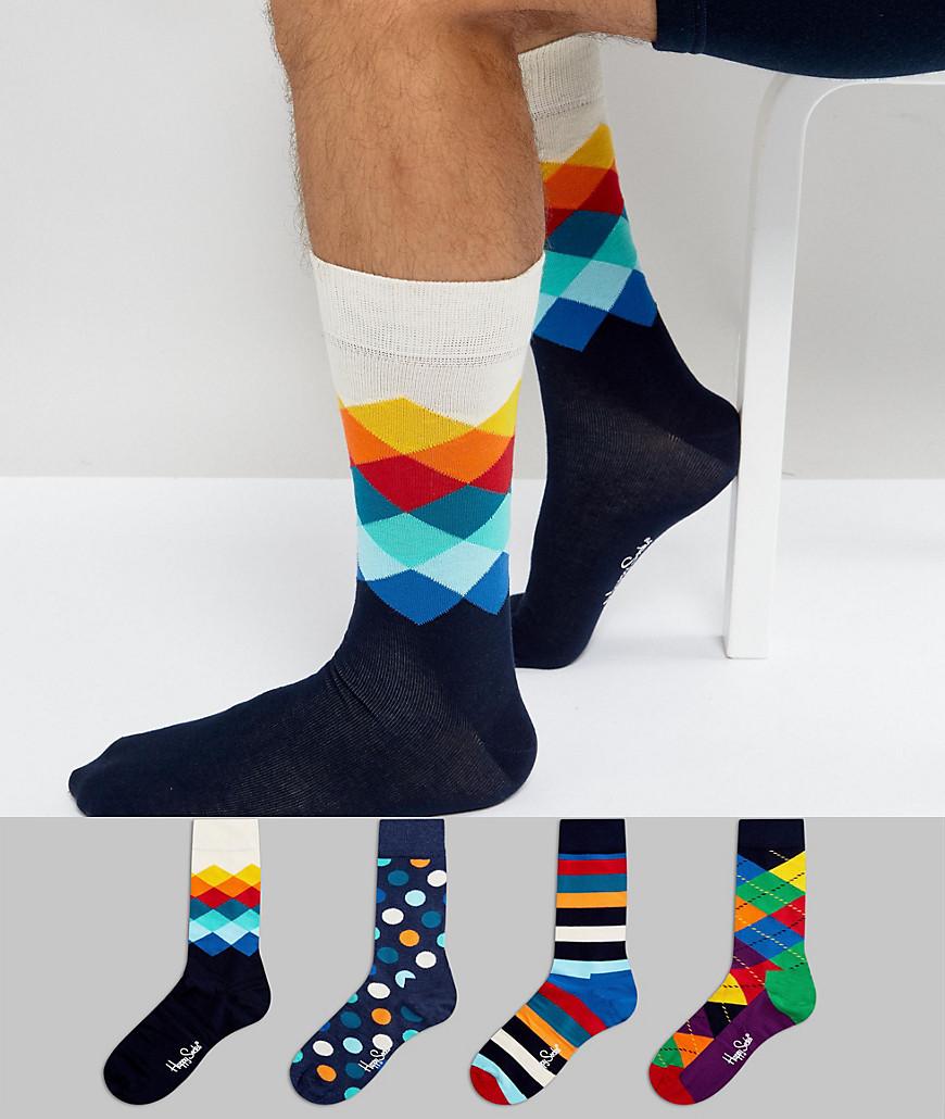 Happy Socks Gift Set 4 Pack Socks Multi ModeSens