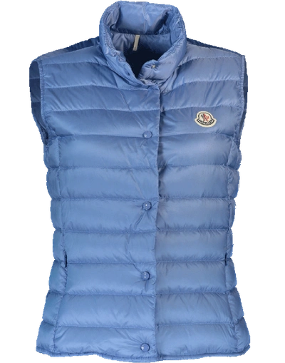 Moncler Liane Quilted Down Gilet In Skyblue