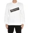 Dolce & Gabbana Logo Print Sweatshirt In Optic White