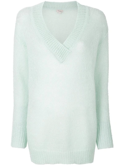 Temperley London Iron Mohair-blend Sweater In Mint