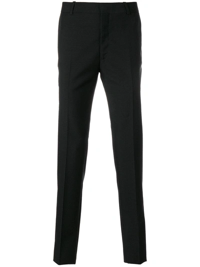 Alexander Mcqueen Straight-leg Tailored Trousers - Black