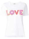 Fendi Love Printed T-shirt In White