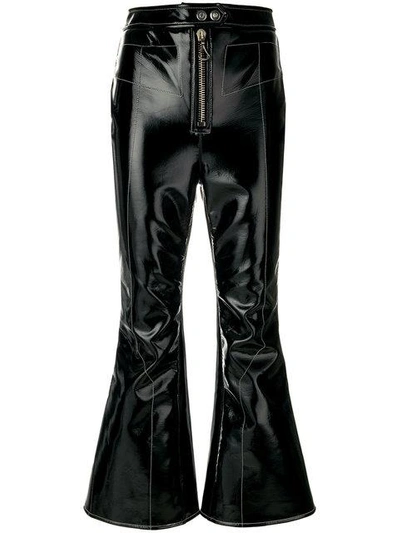 Ellery Sipsi Cropped Flared Trousers In Black