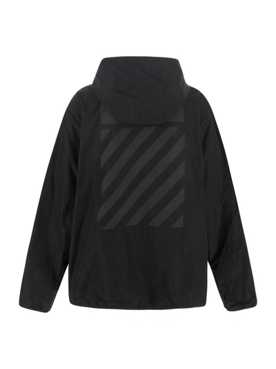 Off white Diagonal Tab Windbreaker In Black ModeSens