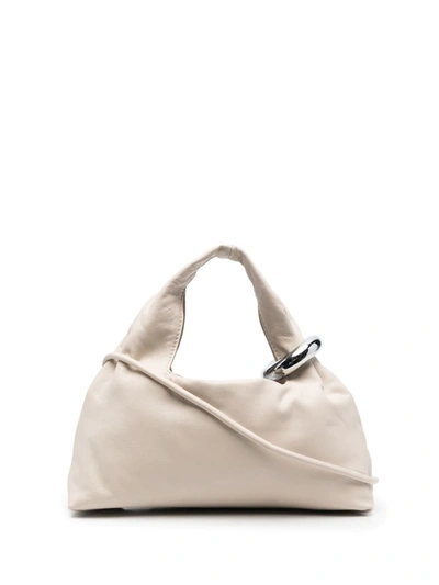 Studio Amelia Ring-hardware Slouch Tote Bag In Nude