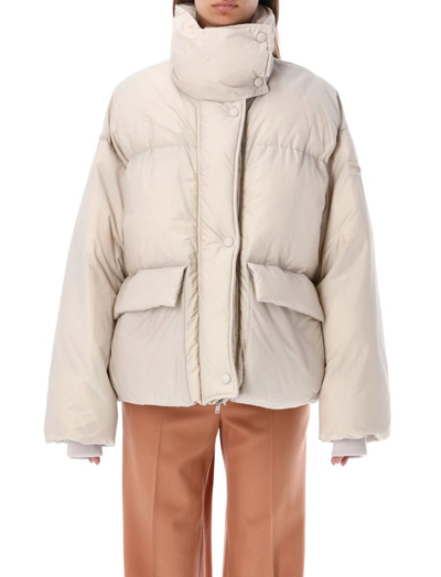 Stella Mccartney Oversized Short Down Jacket In White