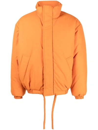 Acne Studios Orange Orthur Jacket In Pumpkin Orange