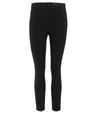 Rag & Bone Nina High-rise Coated Ankle Skinny Jeans In Black