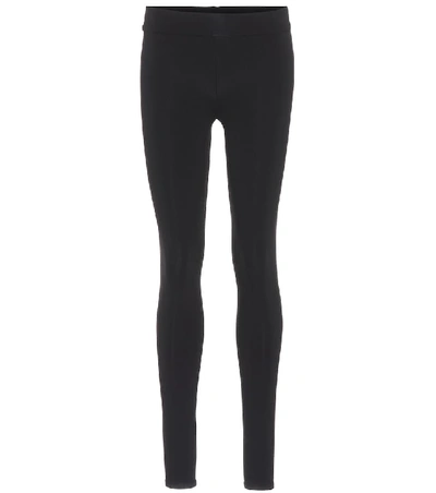 The Row Relma Stretch-jersey Leggings In Black