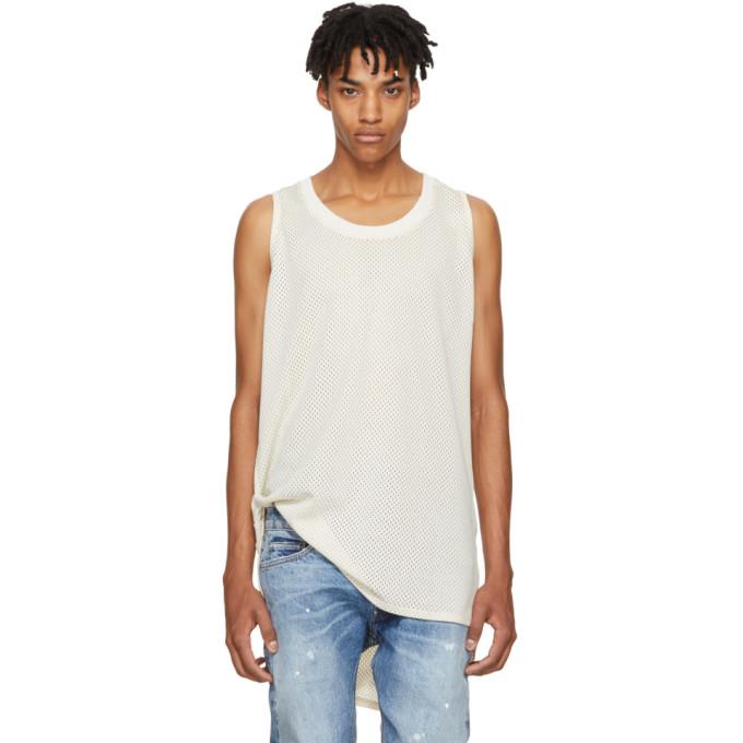 Fear Of God Fifth Collection Sleeveless Mesh Top In Beige | ModeSens
