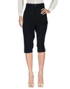 Ottod'ame Cropped Pants & Culottes In Black