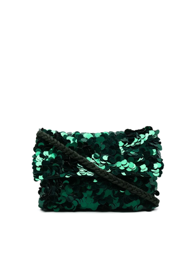 P.a.r.o.s.h Medium Crossbody In Bottle Green