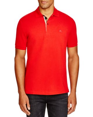 Burberry Regular Fit Polo Shirt In Military Red | ModeSens