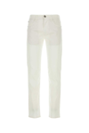Loro Piana Quarona Rigid Cotton Jeans In Blanc