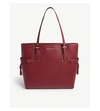 Michael Michael Kors Voyager Leather Tote Bag In Maroon