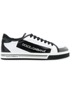 Dolce & Gabbana Paneled Lace-up Sneakers In White