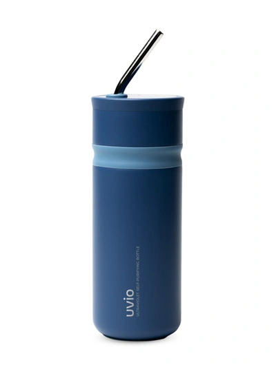 Ohom Inc. Uvio Ultraviolet Self-purifying Water Bottle In Picasso Blue