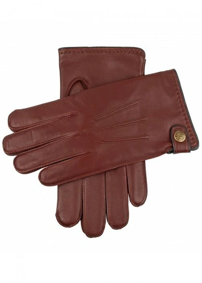 Dents Salisbury Brown Leather Gloves In Tan