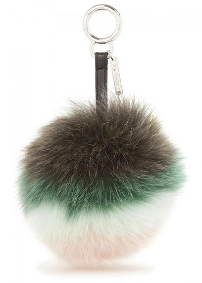 Fendi Green Fox Fur Charm