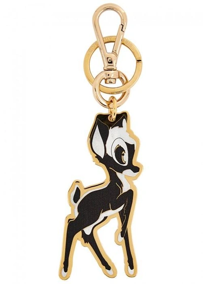 Givenchy Bambi Gold Tone Keyring