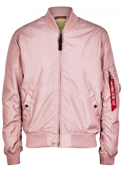 Alpha Industries Ma-1 Dark Pink Shell Bomber Jacket