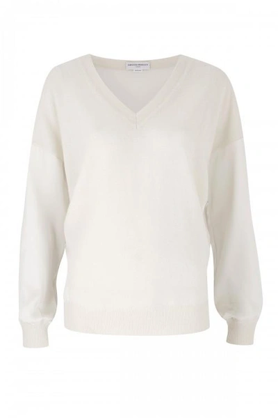 Amanda Wakeley Vikanda Ecru Cashmere Jumper In White