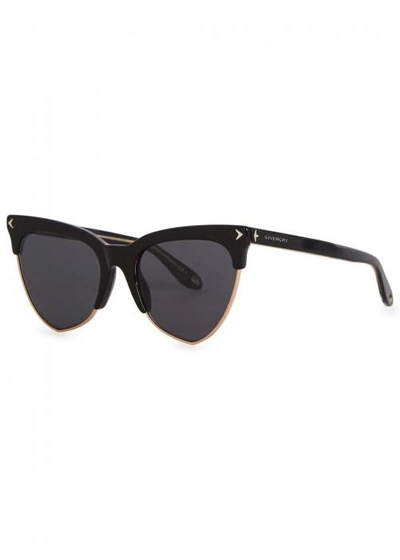 Givenchy Gv 7078 Cat-eye Sunglasses In Black